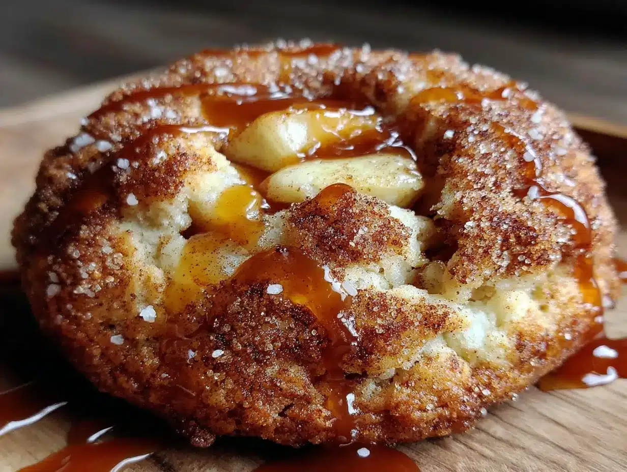 Caramel Apple Snickerdoodle Cookies preparation steps