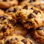 chewy brown butter chocolate chip cookies - featured image