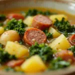 cozy sausage and potato soup - featured image