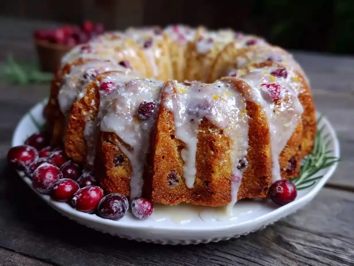 cranberry orange bundt cake preparation steps