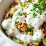 creamy cucumber salad with dill and sour cream - featured image