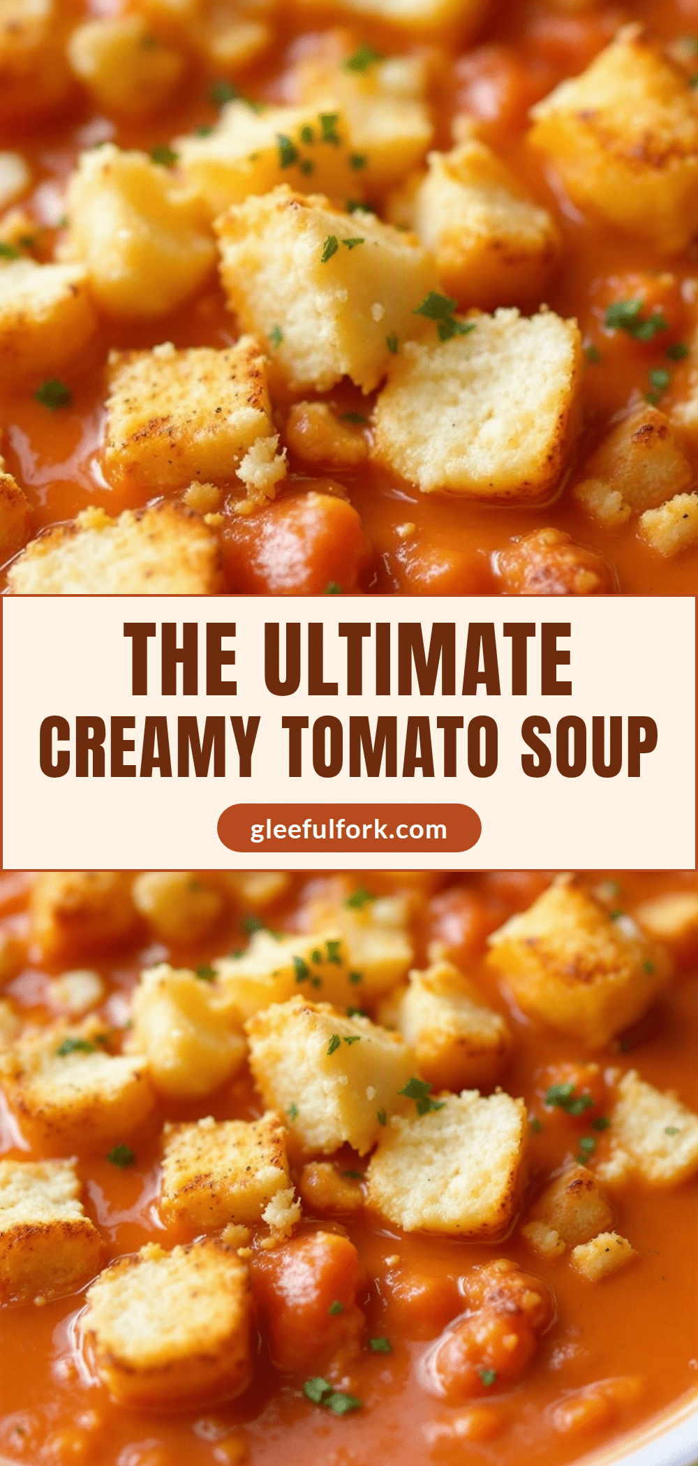 creamy tomato soup with grilled cheese croutons recipe