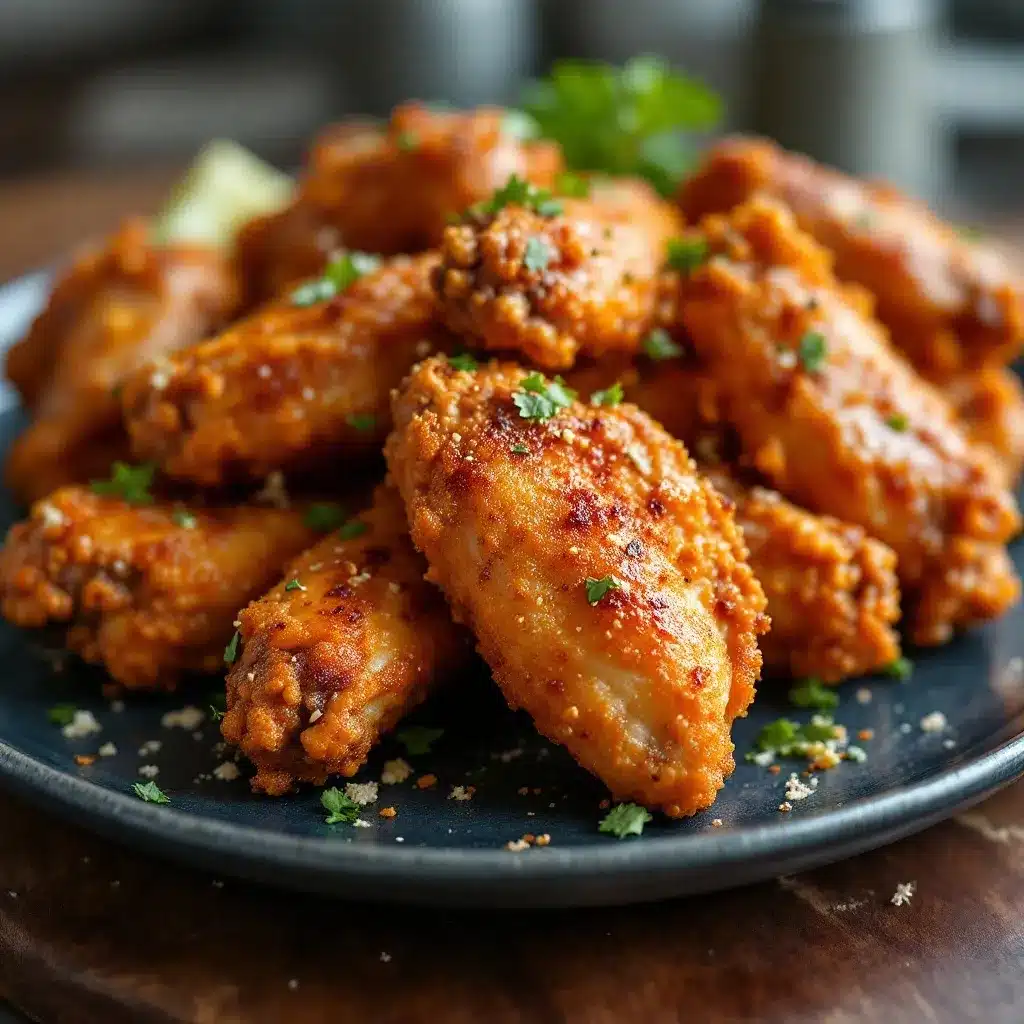 crispy baked chicken wings preparation steps