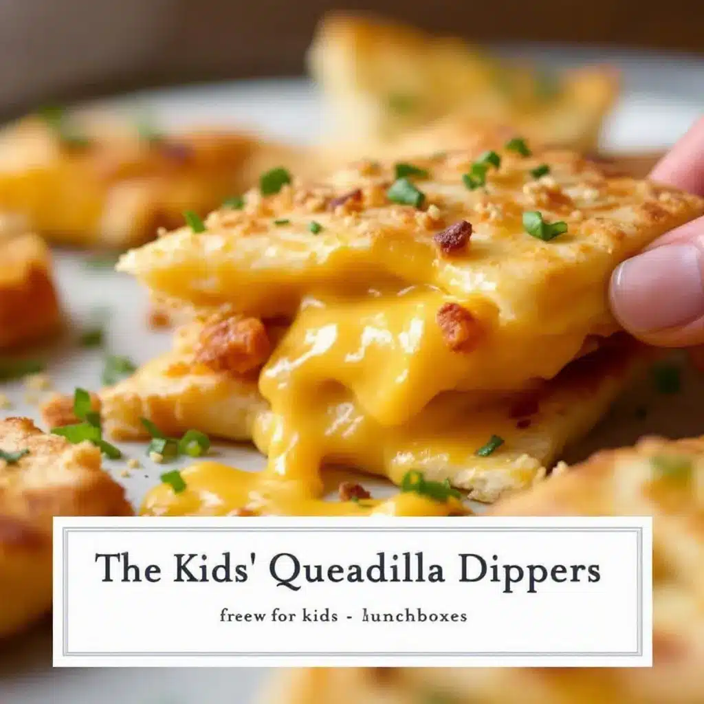 easy cheese quesadilla dippers preparation steps