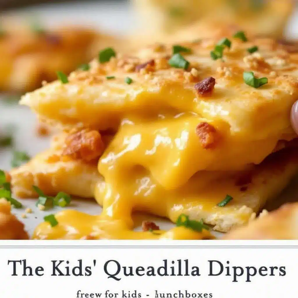 easy cheese quesadilla dippers - featured image