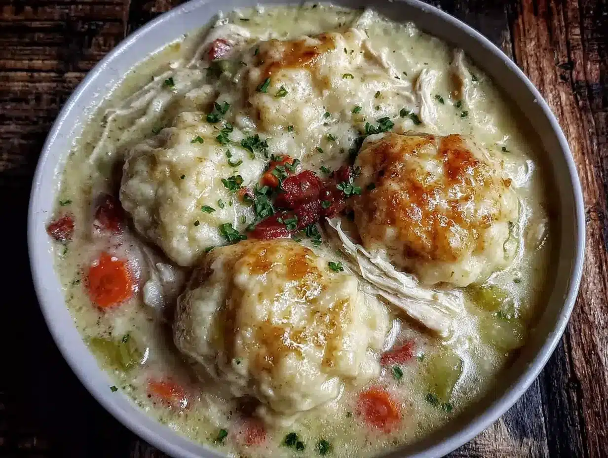 Easy Crockpot Chicken and Dumplings preparation steps