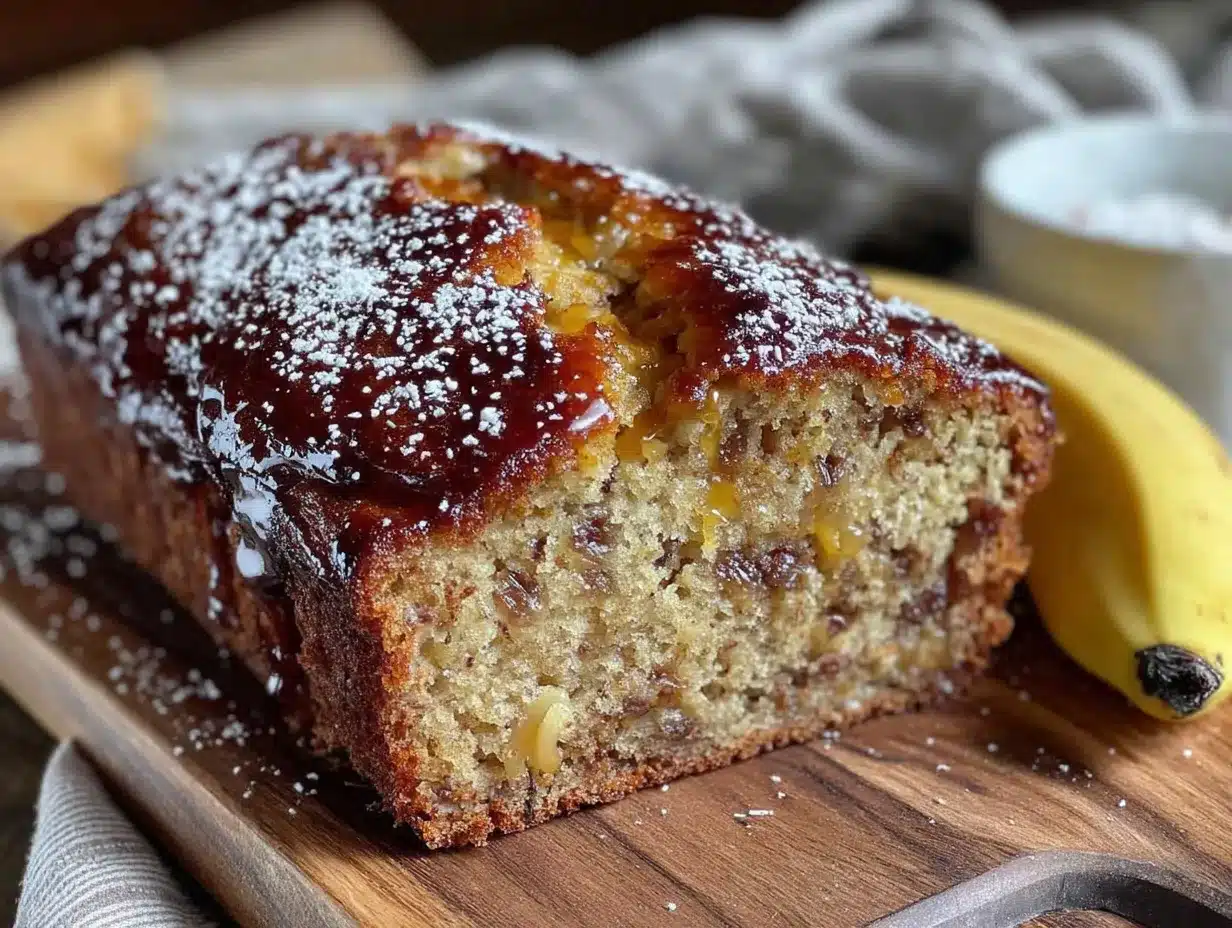 easy one-bowl banana bread preparation steps