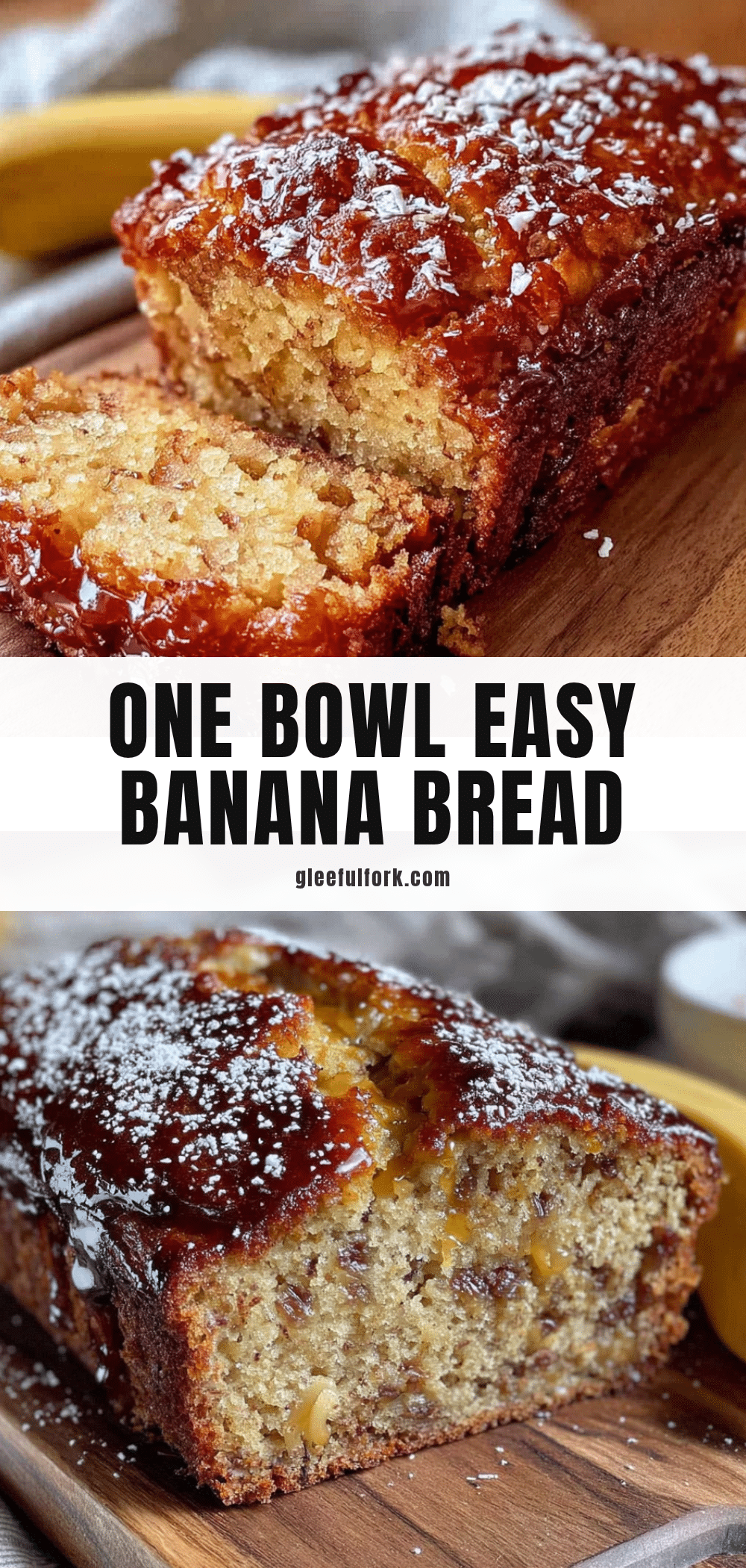easy one-bowl banana bread recipe