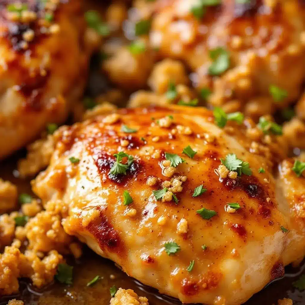 easy one-pan honey garlic chicken thighs - featured image