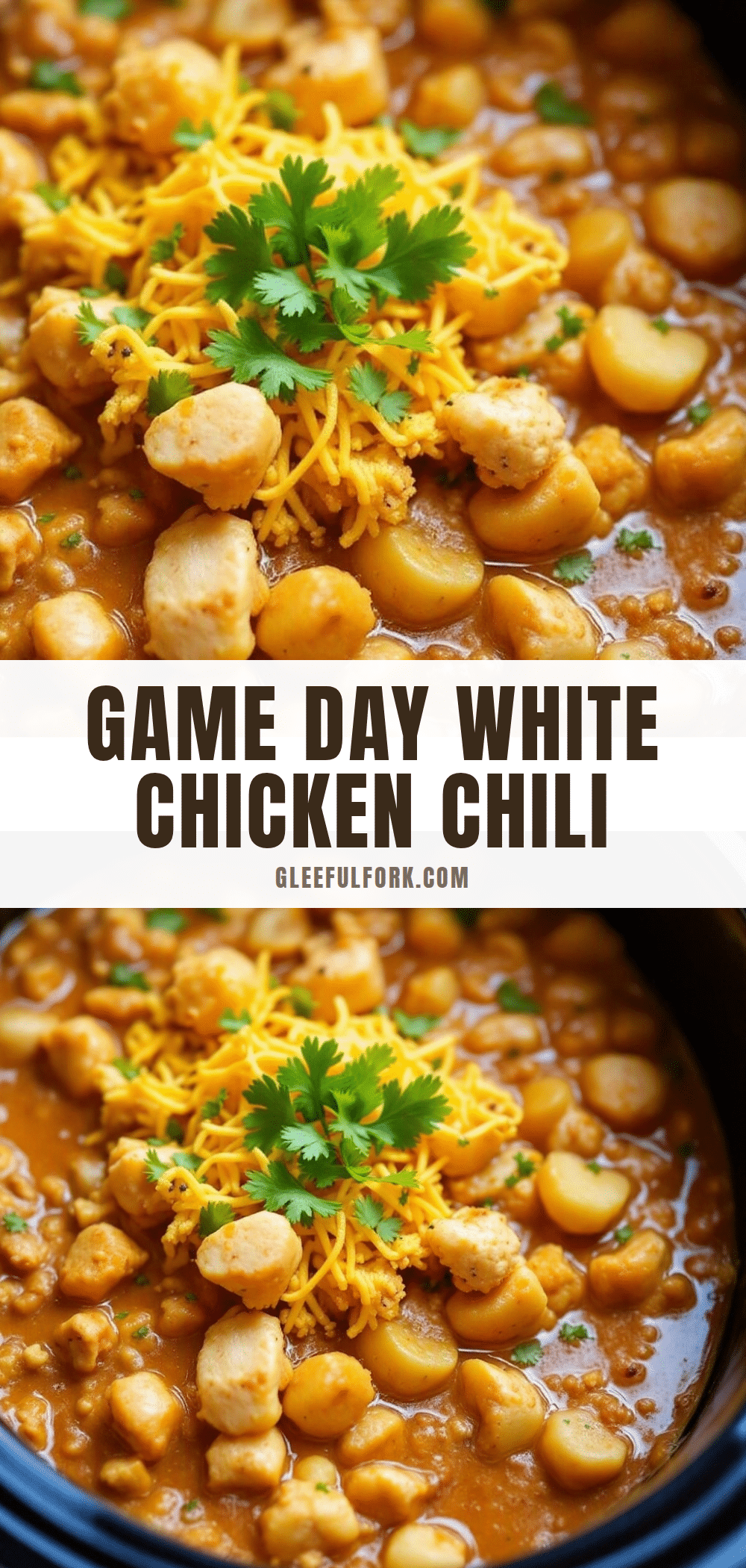 easy slow cooker white chicken chili for game day recipe
