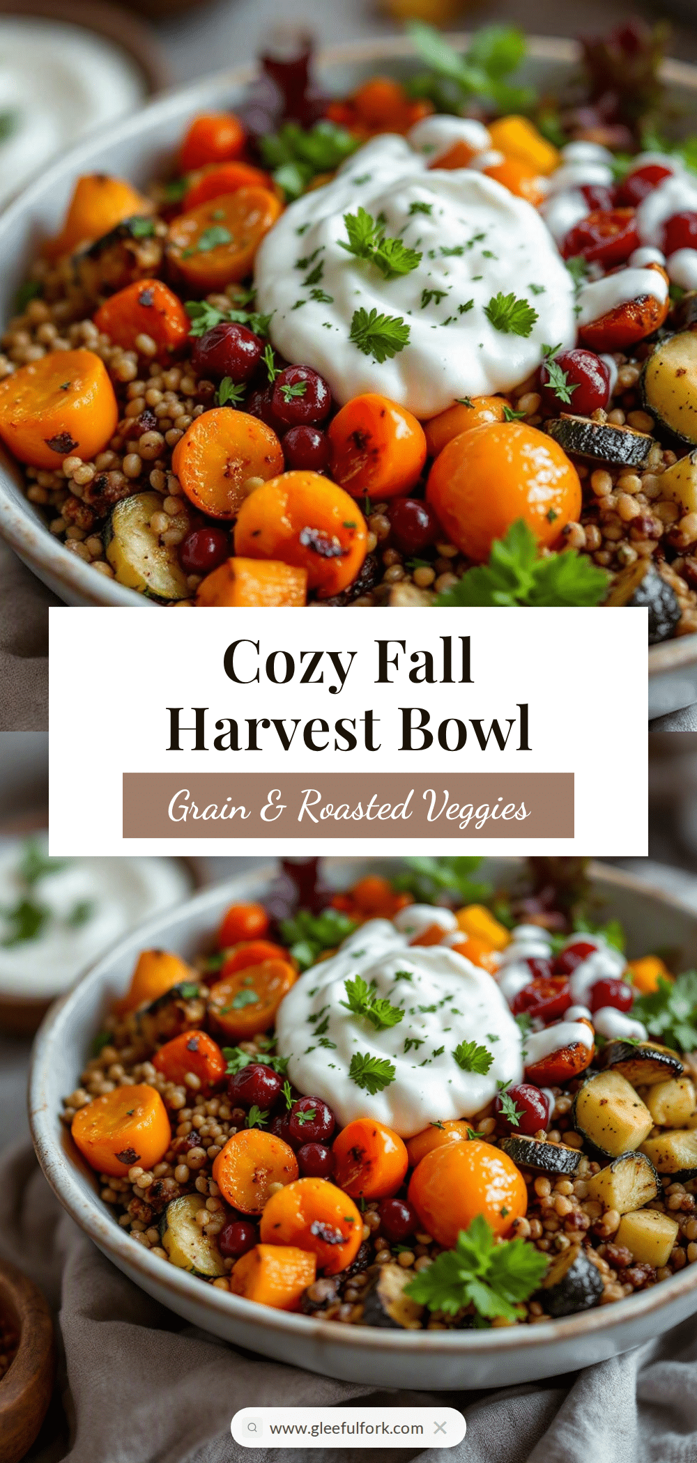 fall harvest grain bowl recipe