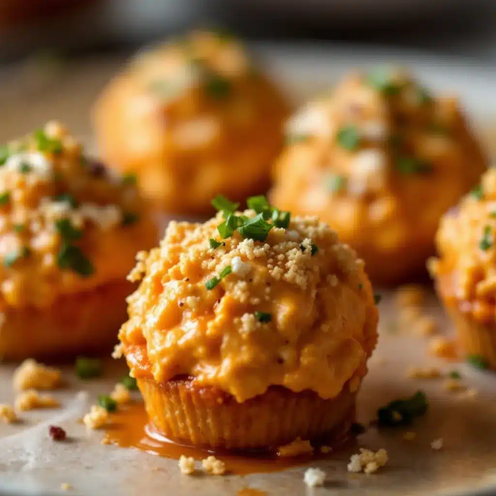 football-shaped buffalo chicken dip bites preparation steps