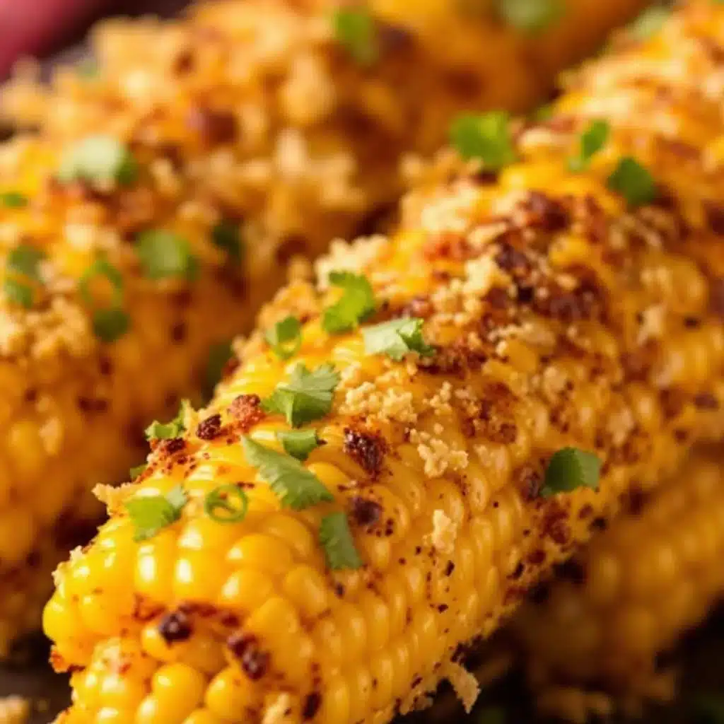 grilled corn elote skewers - featured image