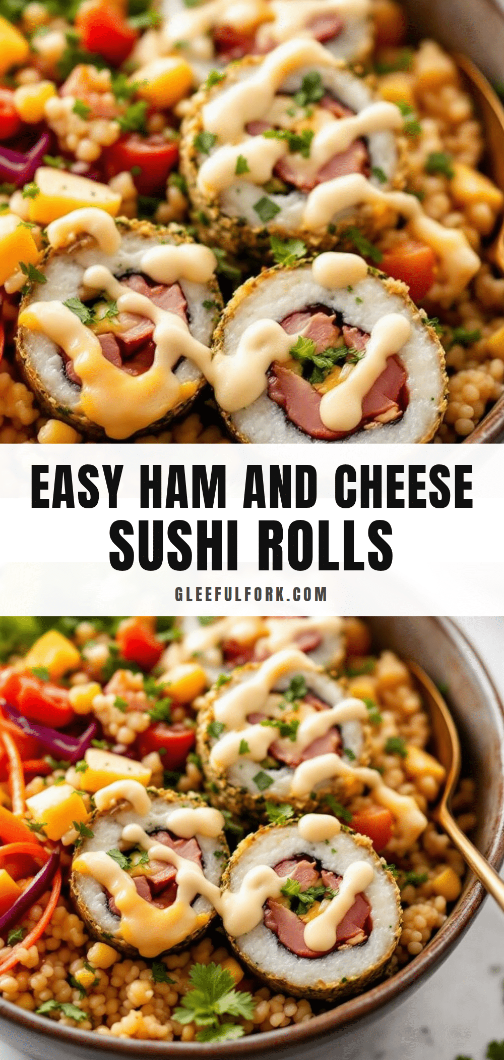 ham and cheese sushi rolls recipe
