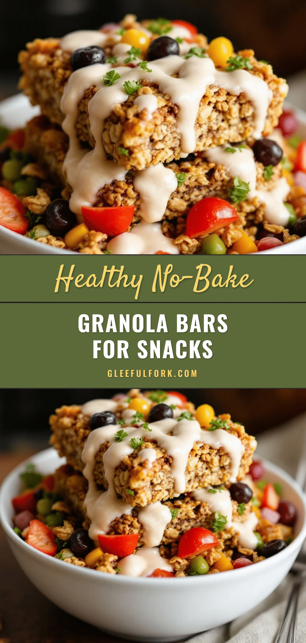 healthy no-bake granola bars recipe