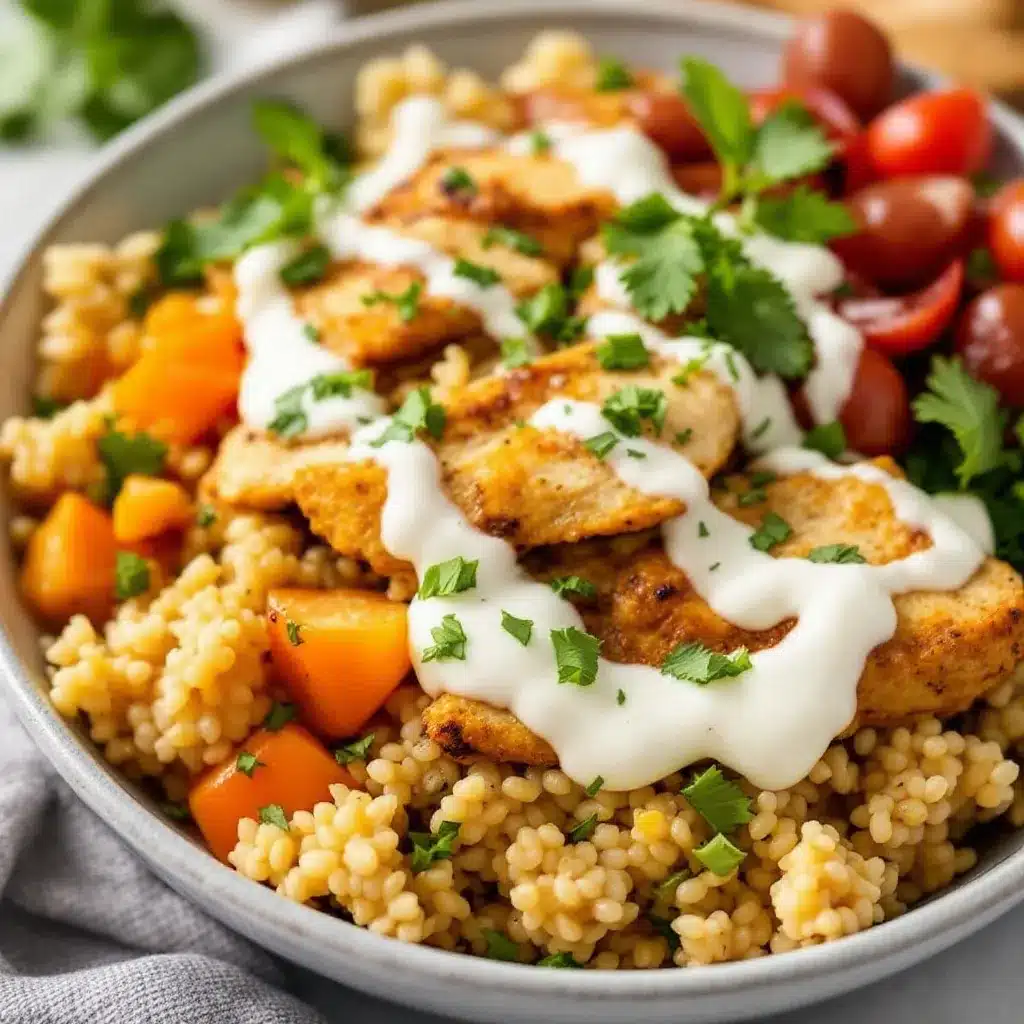meal prep chicken and rice bowls preparation steps