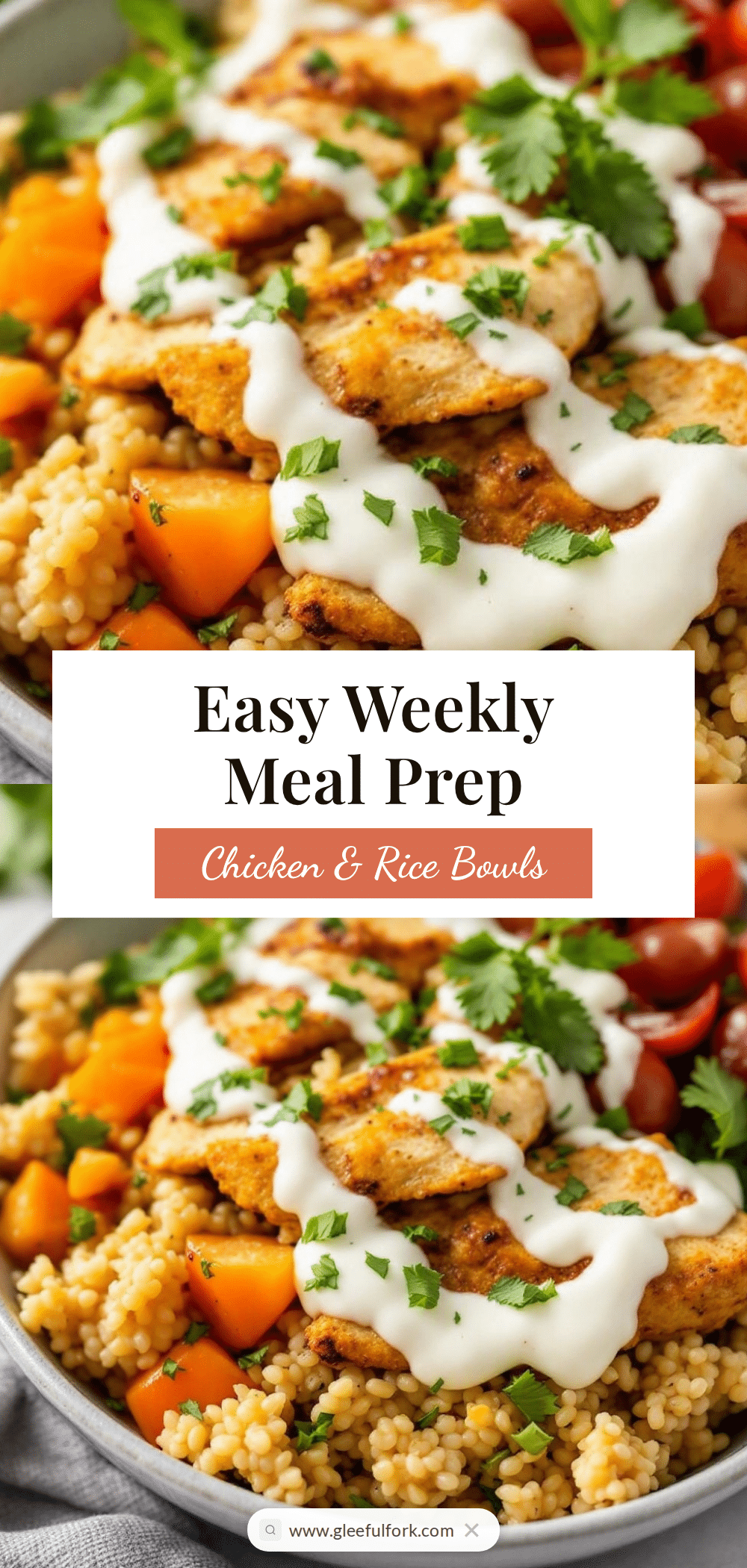 meal prep chicken and rice bowls recipe