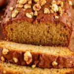 moist pumpkin banana walnut bread - featured image