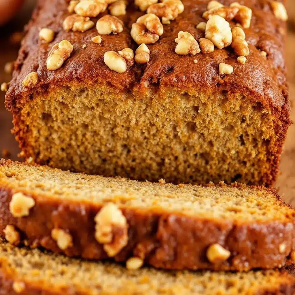 moist pumpkin banana walnut bread - featured image