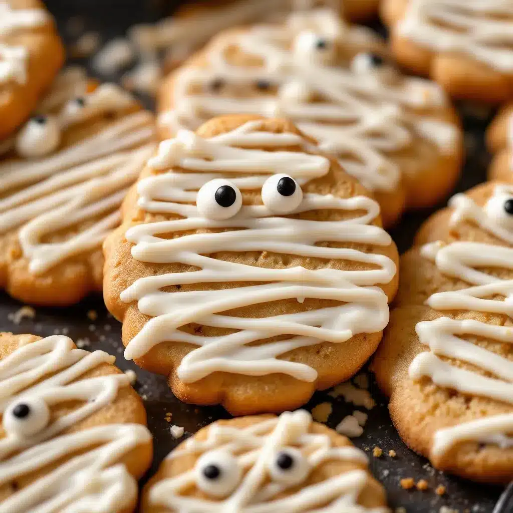 Mummy sugar cookies preparation steps