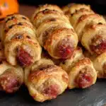 mummy wrapped sausage bites - featured image
