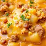 One-Pot Cheeseburger Potato Soup - featured image
