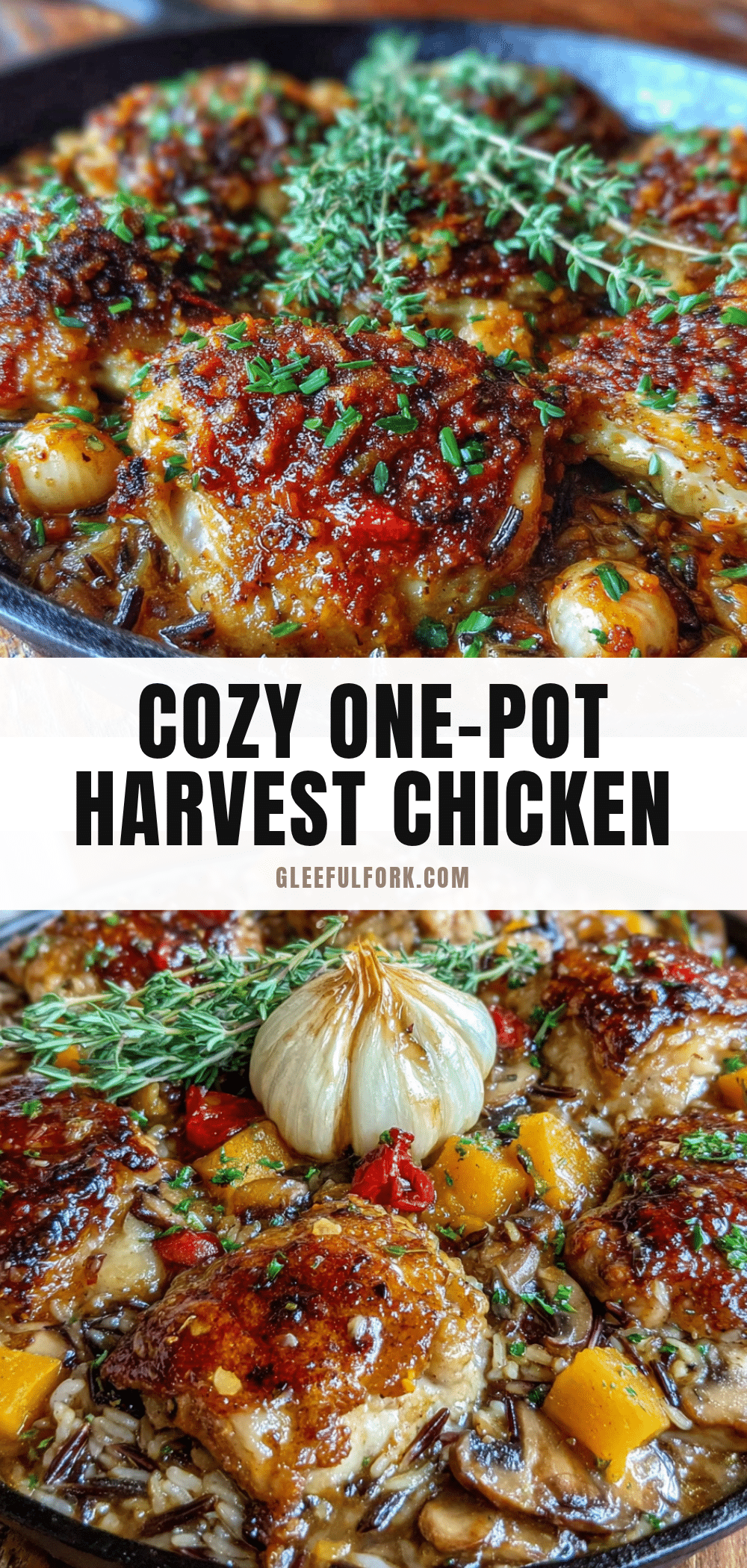 one-pot harvest chicken and wild rice bake recipe