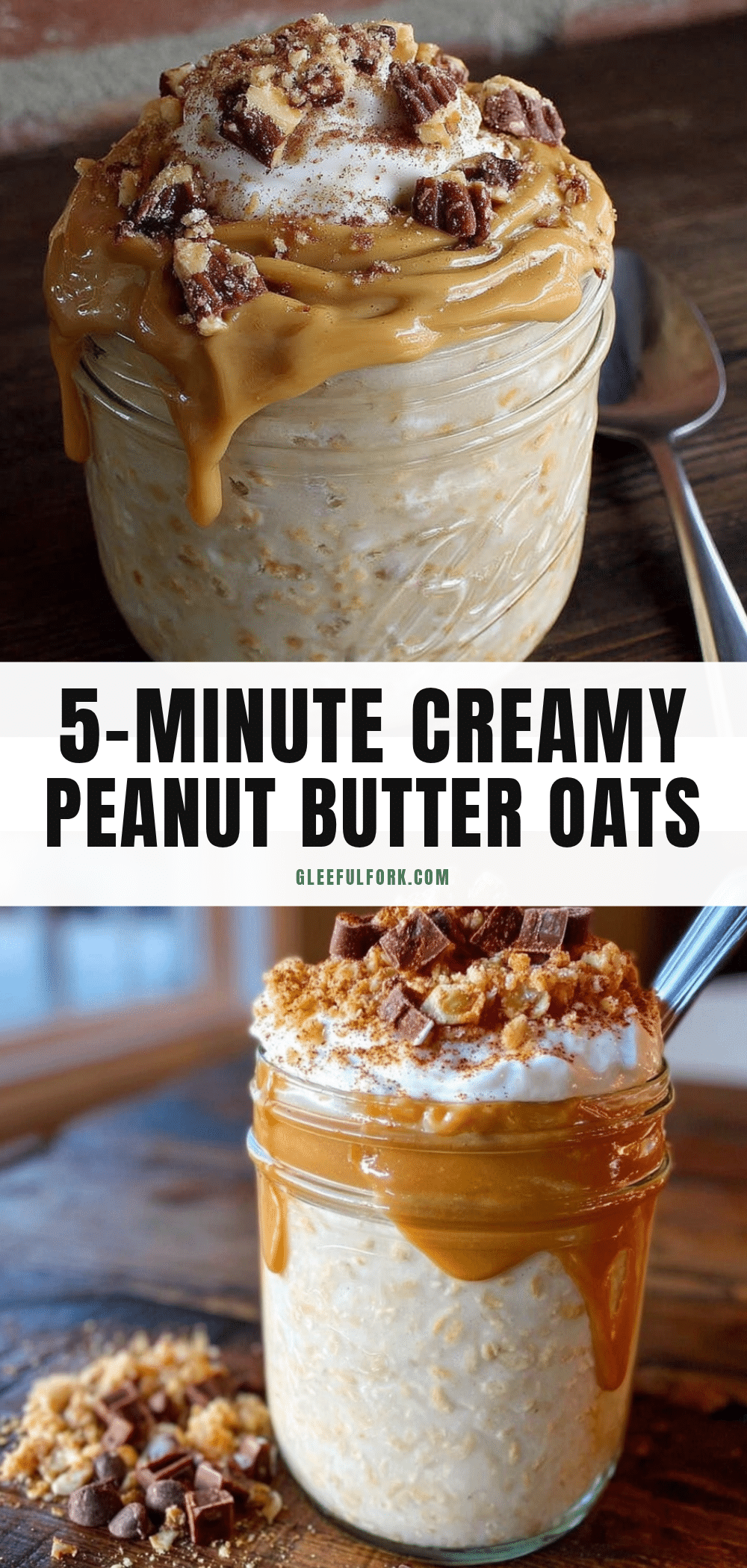 peanut butter protein overnight oats recipe