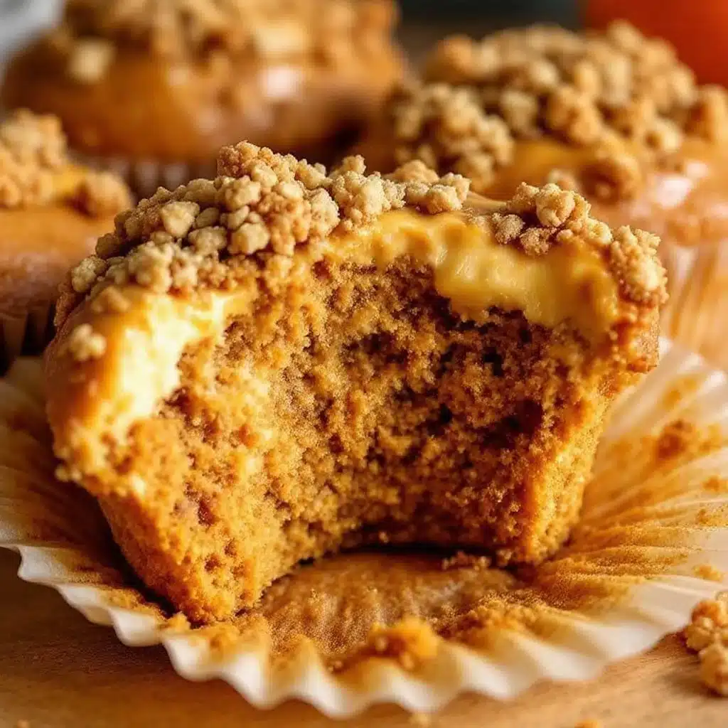 pumpkin cream cheese muffins - featured image