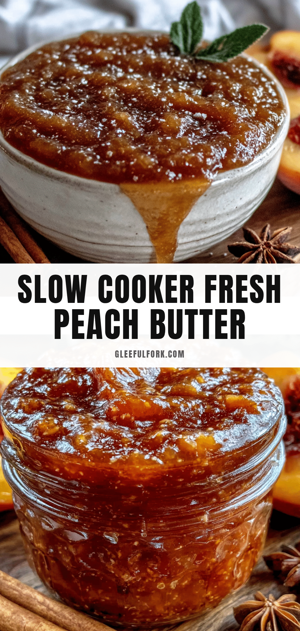 slow cooker peach butter recipe