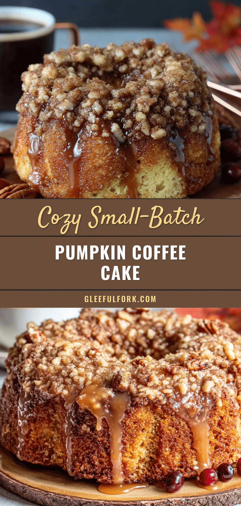 small-batch pumpkin coffee cake for two recipe