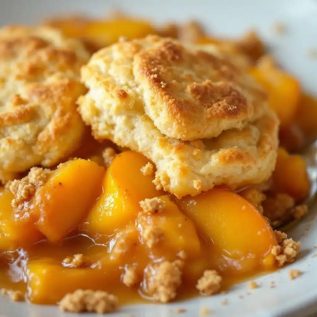 Southern peach cobbler preparation steps