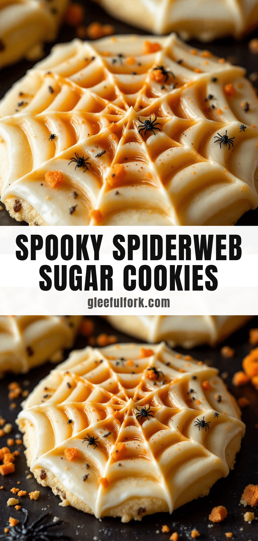 spiderweb halloween sugar cookies recipe