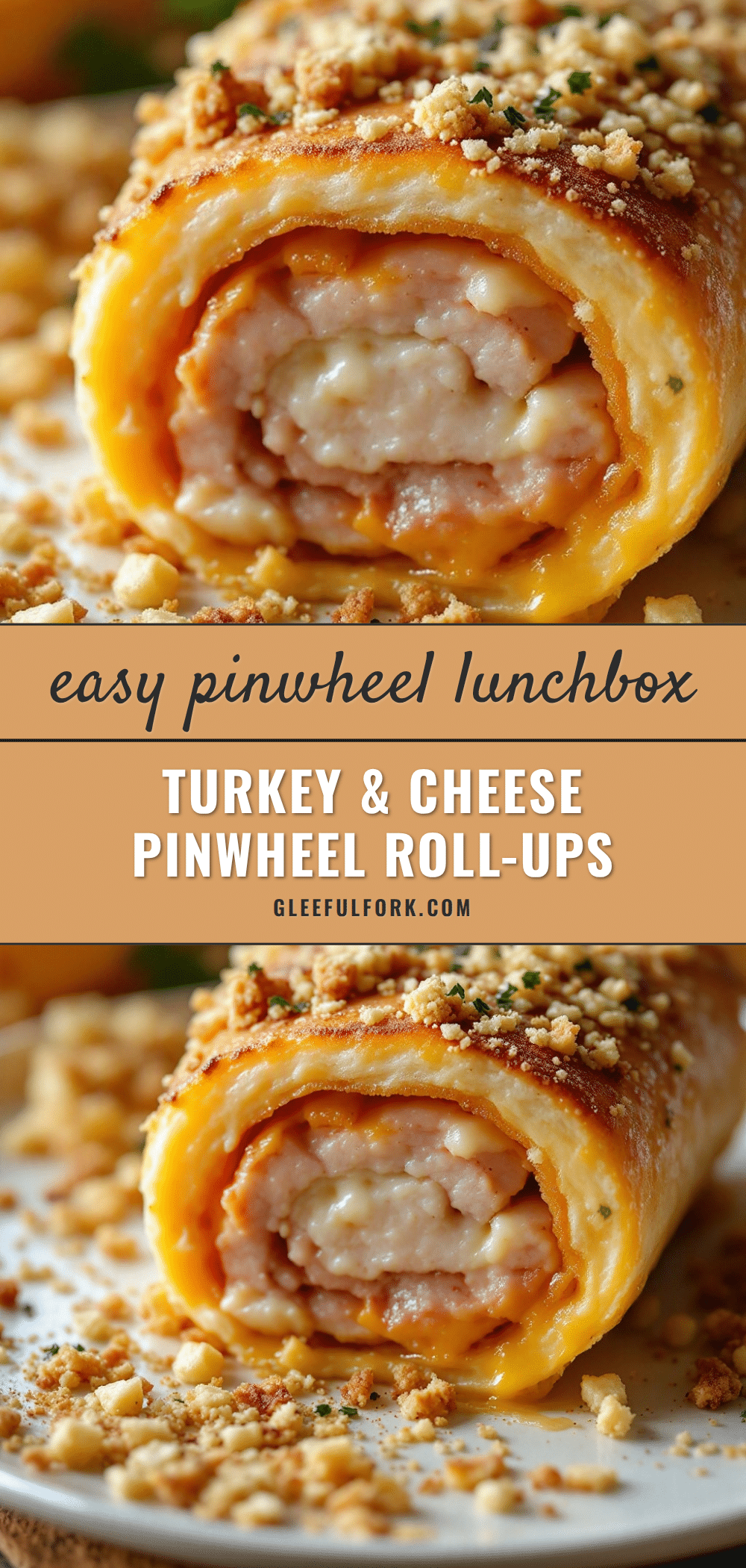 turkey and cheese pinwheel roll-ups recipe