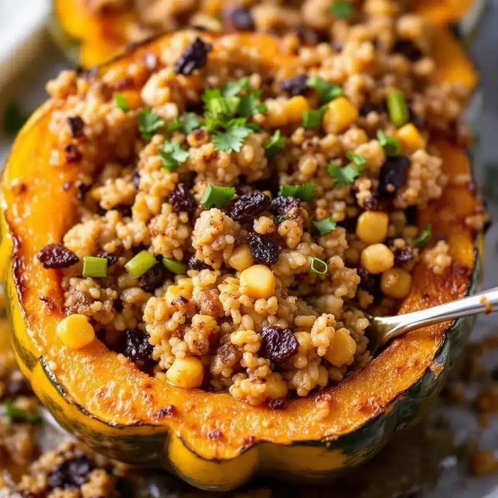 acorn squash stuffed with wild rice preparation steps