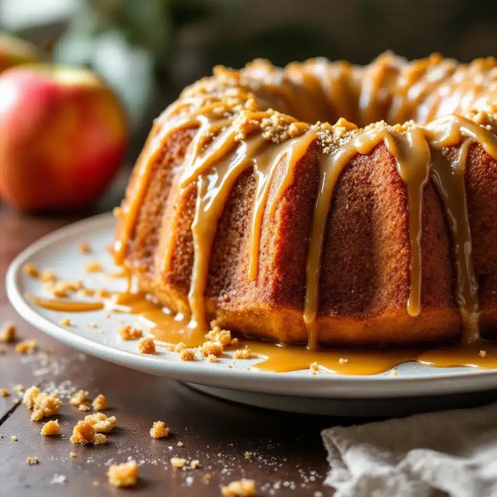 apple cider bundt cake preparation steps