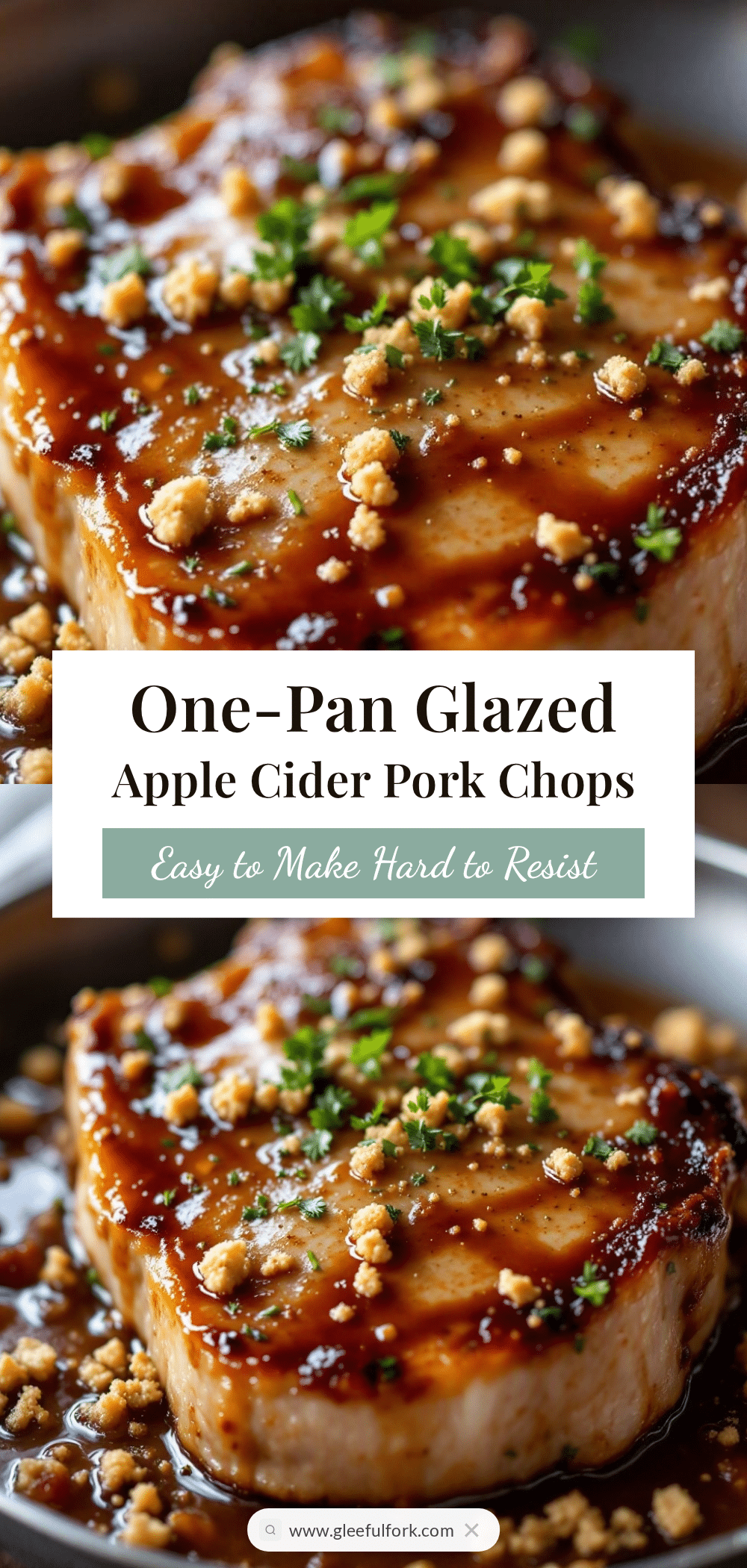 apple cider glazed pork chops recipe