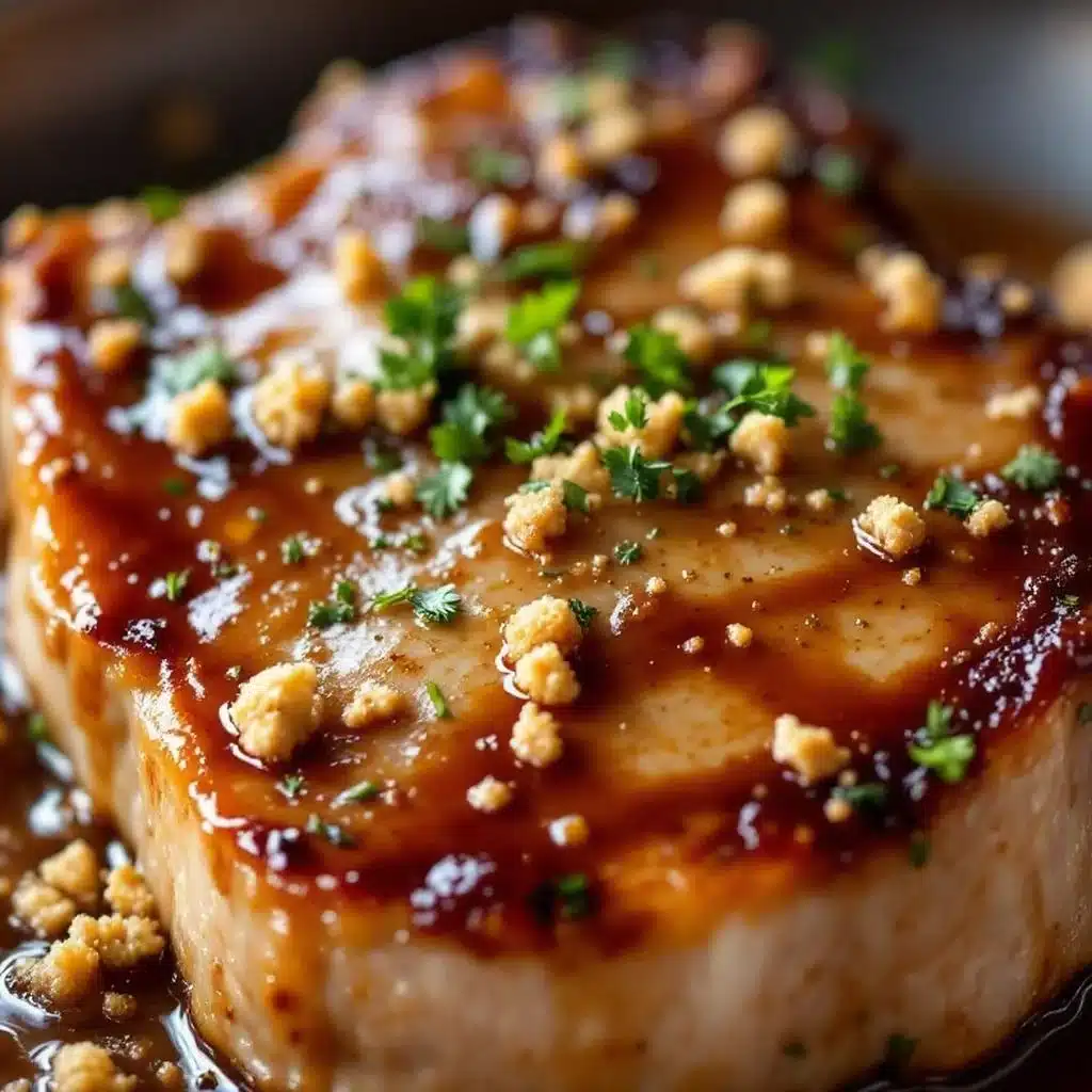 apple cider glazed pork chops - featured image