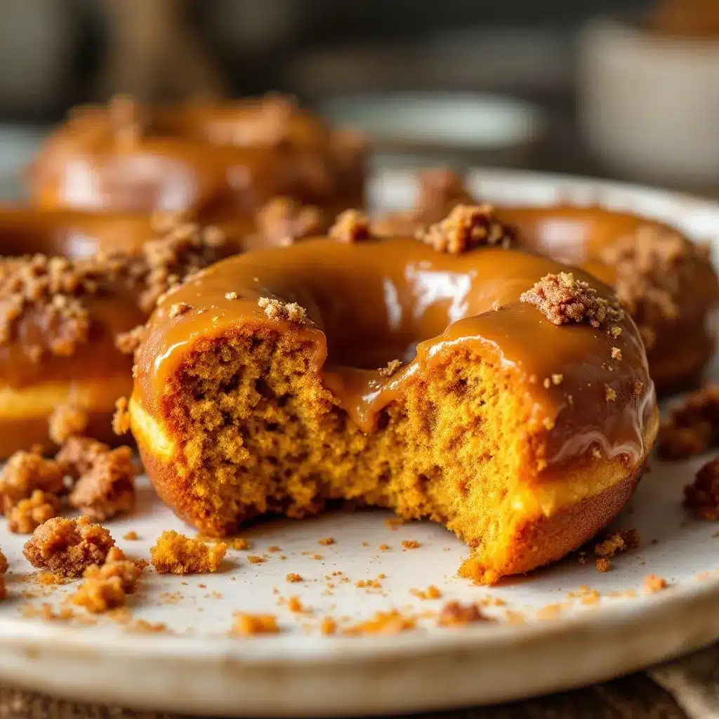 baked pumpkin donuts with maple glaze preparation steps
