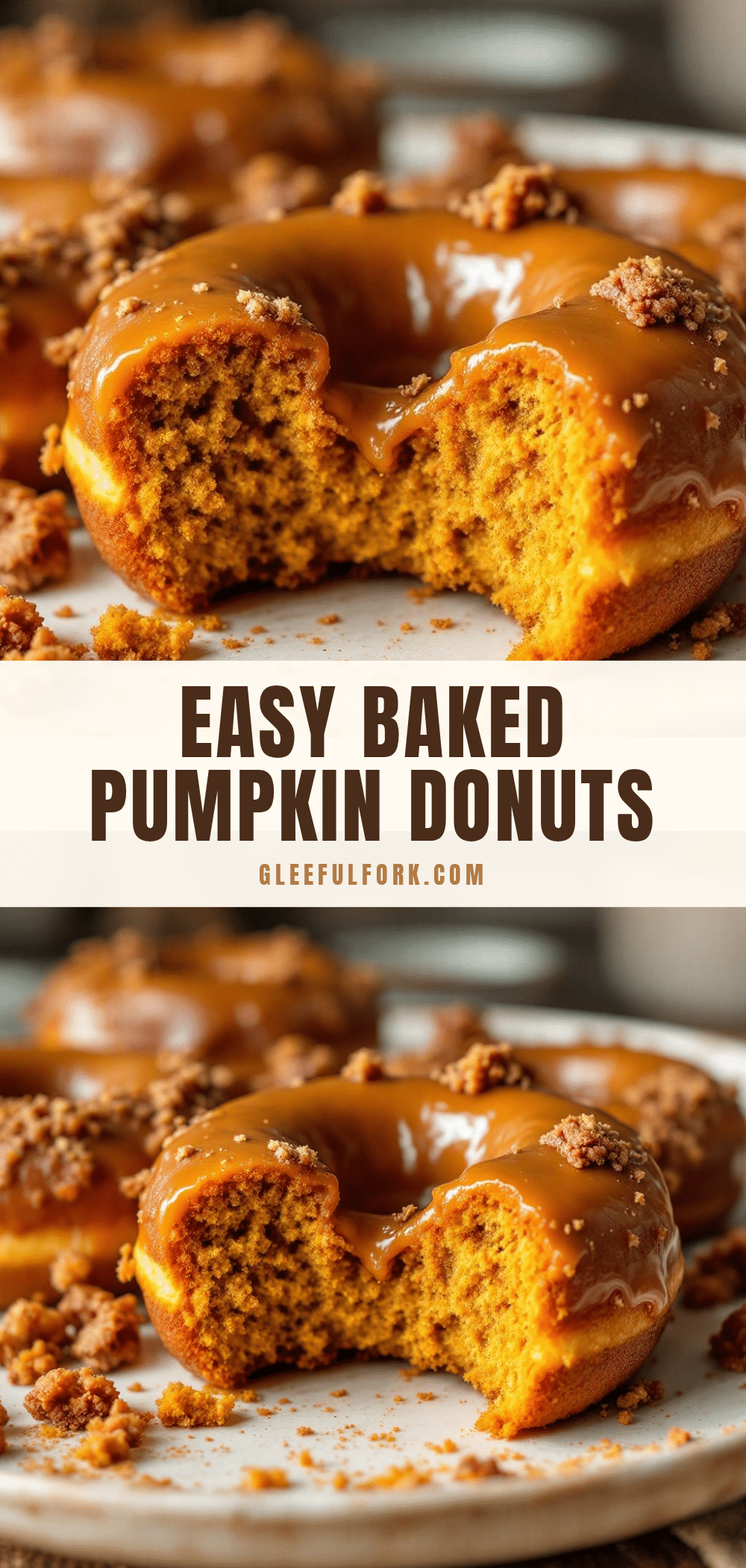 baked pumpkin donuts with maple glaze recipe