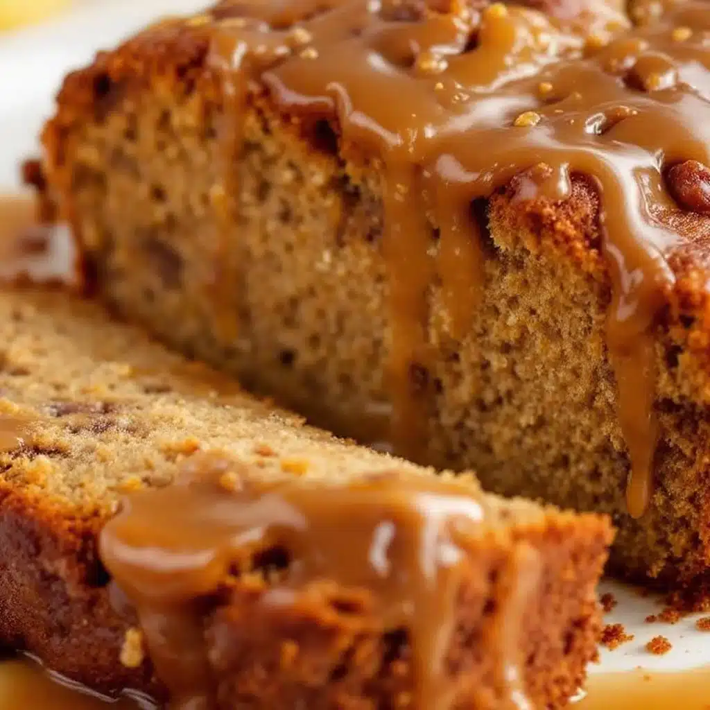 banana bread with brown butter glaze - featured image