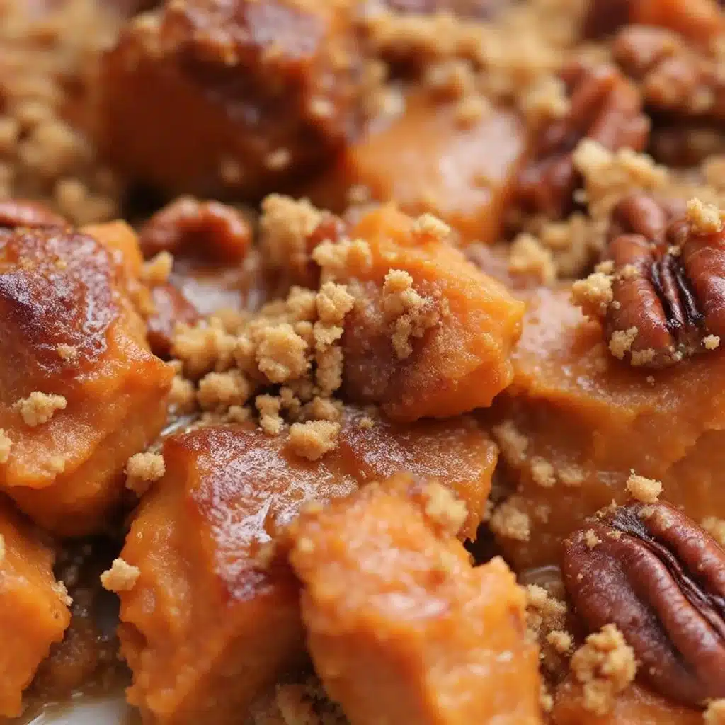 brown sugar bourbon sweet potato casserole - featured image