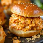 buffalo chicken dip stuffed sliders - featured image