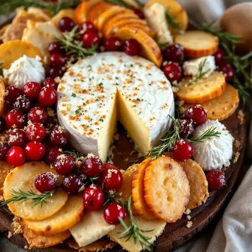 Christmas Charcuterie Wreath preparation steps