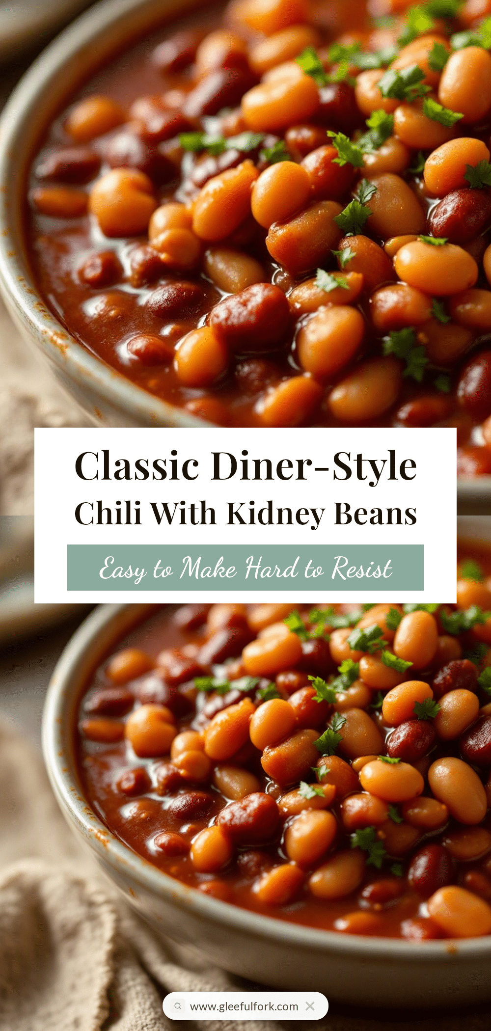 Classic Diner-Style Chili with Kidney Beans recipe