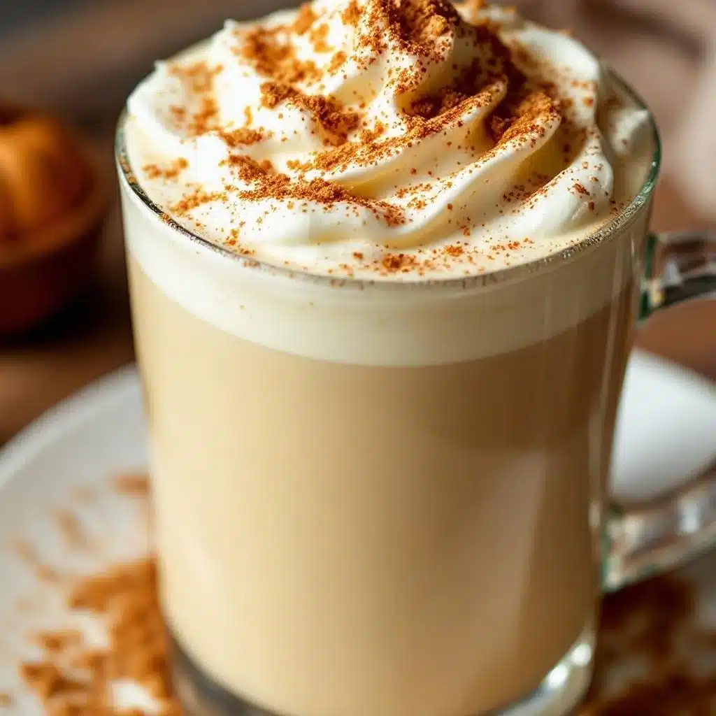 copycat spiced eggnog latte - featured image