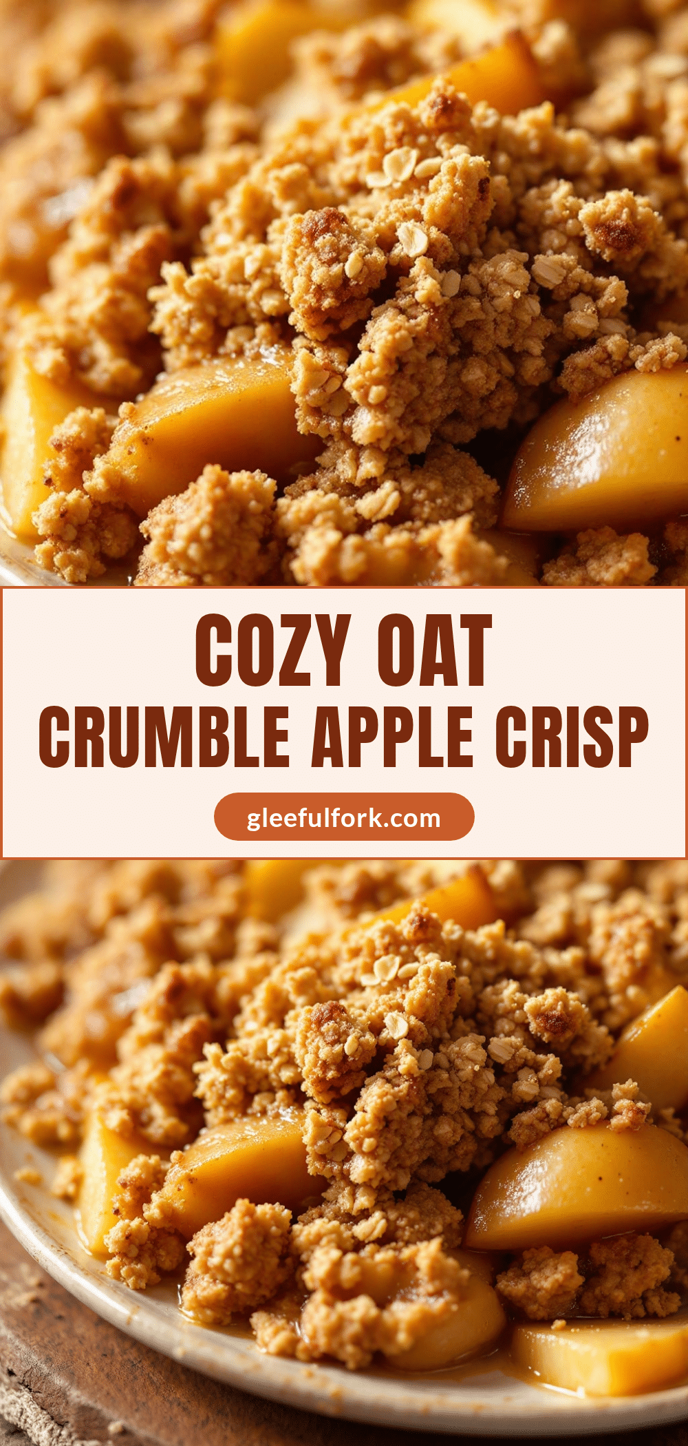 cozy classic apple crisp with oat crumble topping recipe