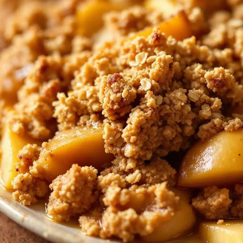 cozy classic apple crisp with oat crumble topping - featured image