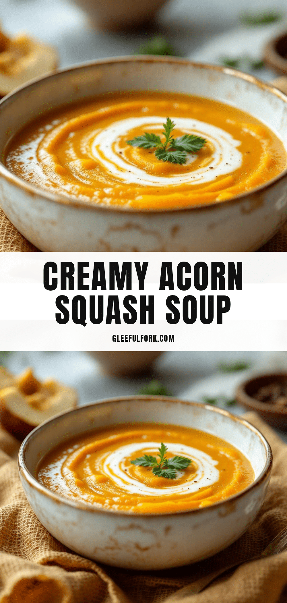creamy acorn squash soup with coconut milk recipe
