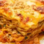 creamy butternut squash lasagna with sage - featured image